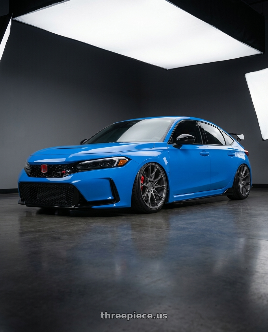 2020 Honda Civic Type R with Niche 1PC M182 STACCATO 5X120 19X10 +40 MATTE ANTHRACITE wheels