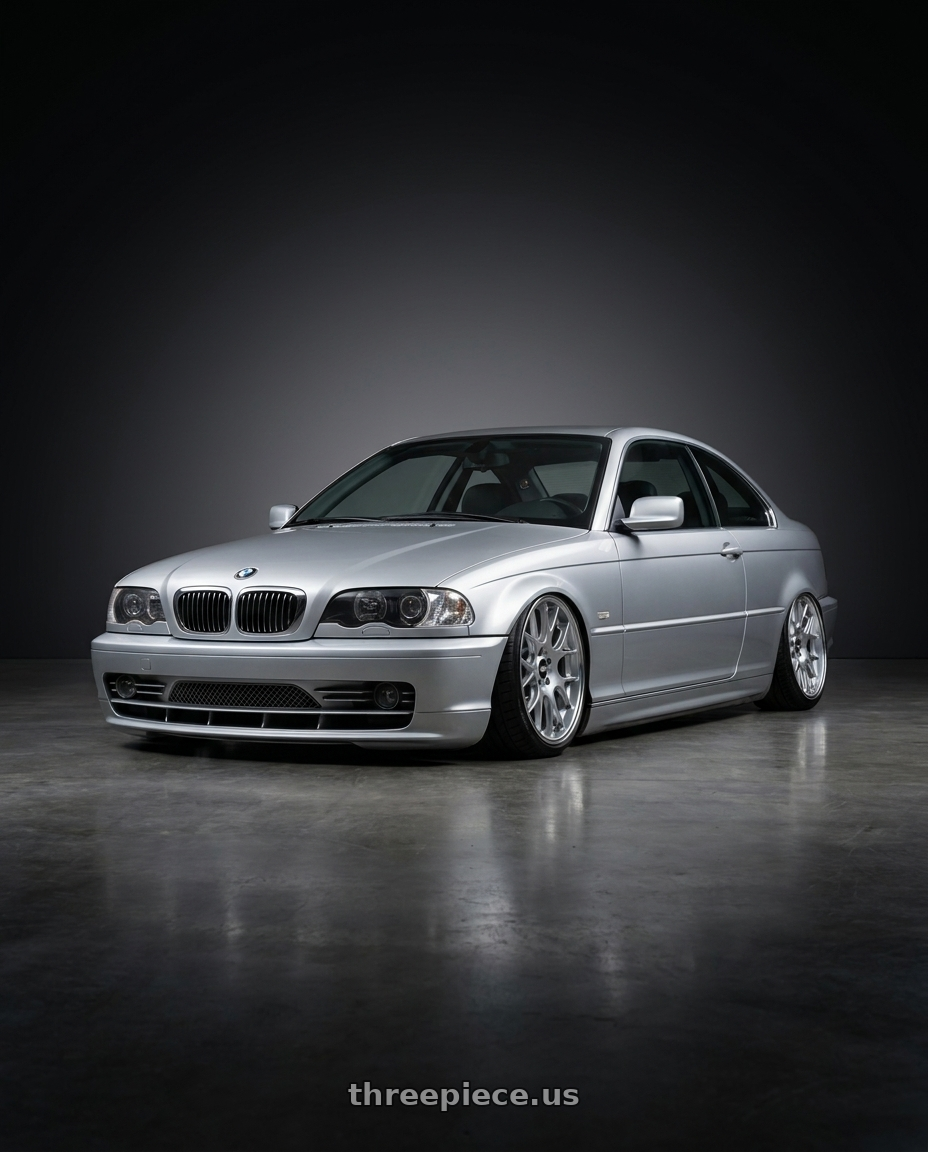 2004 Bmw 330ci e46 with BBS CH-R 5x120 19x8.5 +32 Brilliant Silver Polished Rim Protector wheels