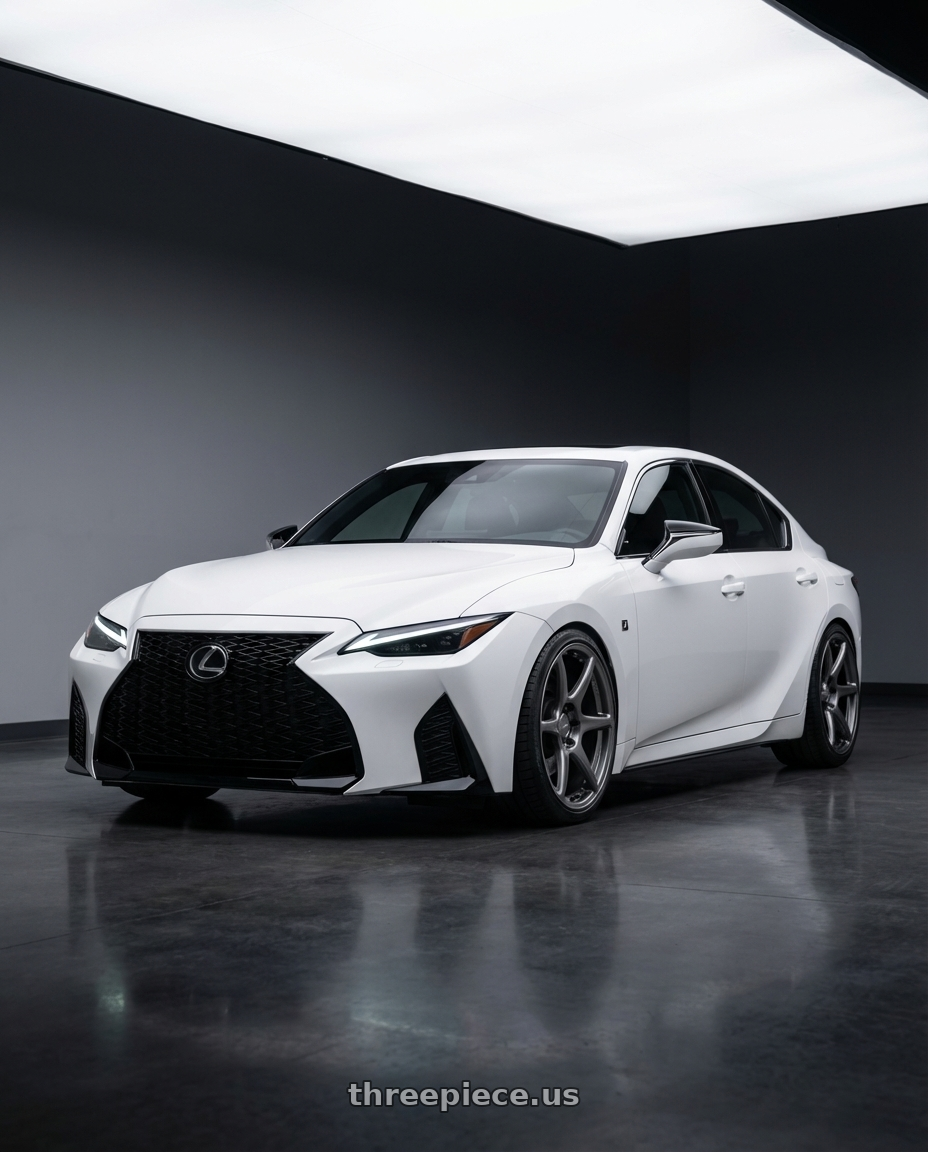 2024 Lexus IS 350 with Kansei K11G Tandem 5x114.3 19x9.5 12 Gunmetal wheels