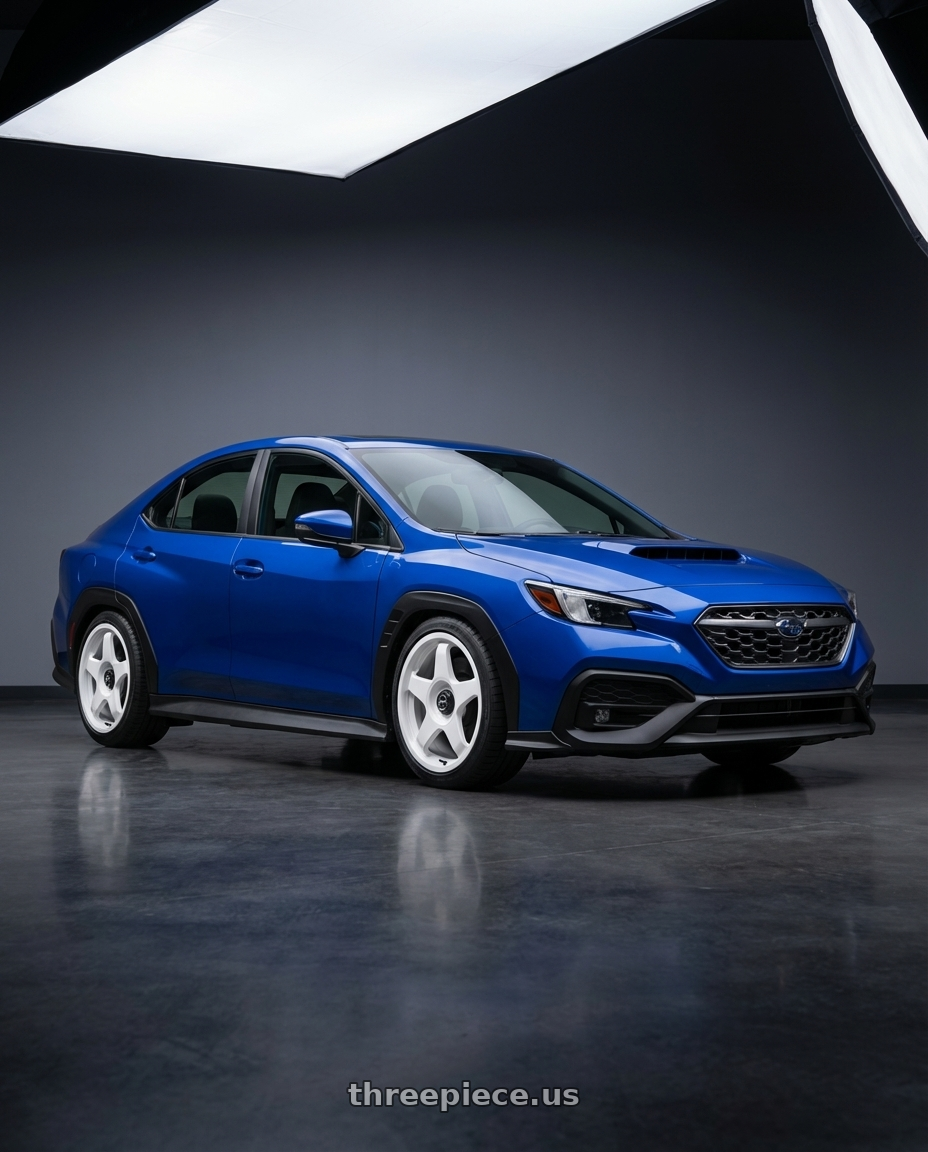 2024 Subaru WRX with fifteen52 CHICANE 5x114.3 / 5x100 18x8.5 +35 RALLY WHITE (GLOSS WHITE) wheels