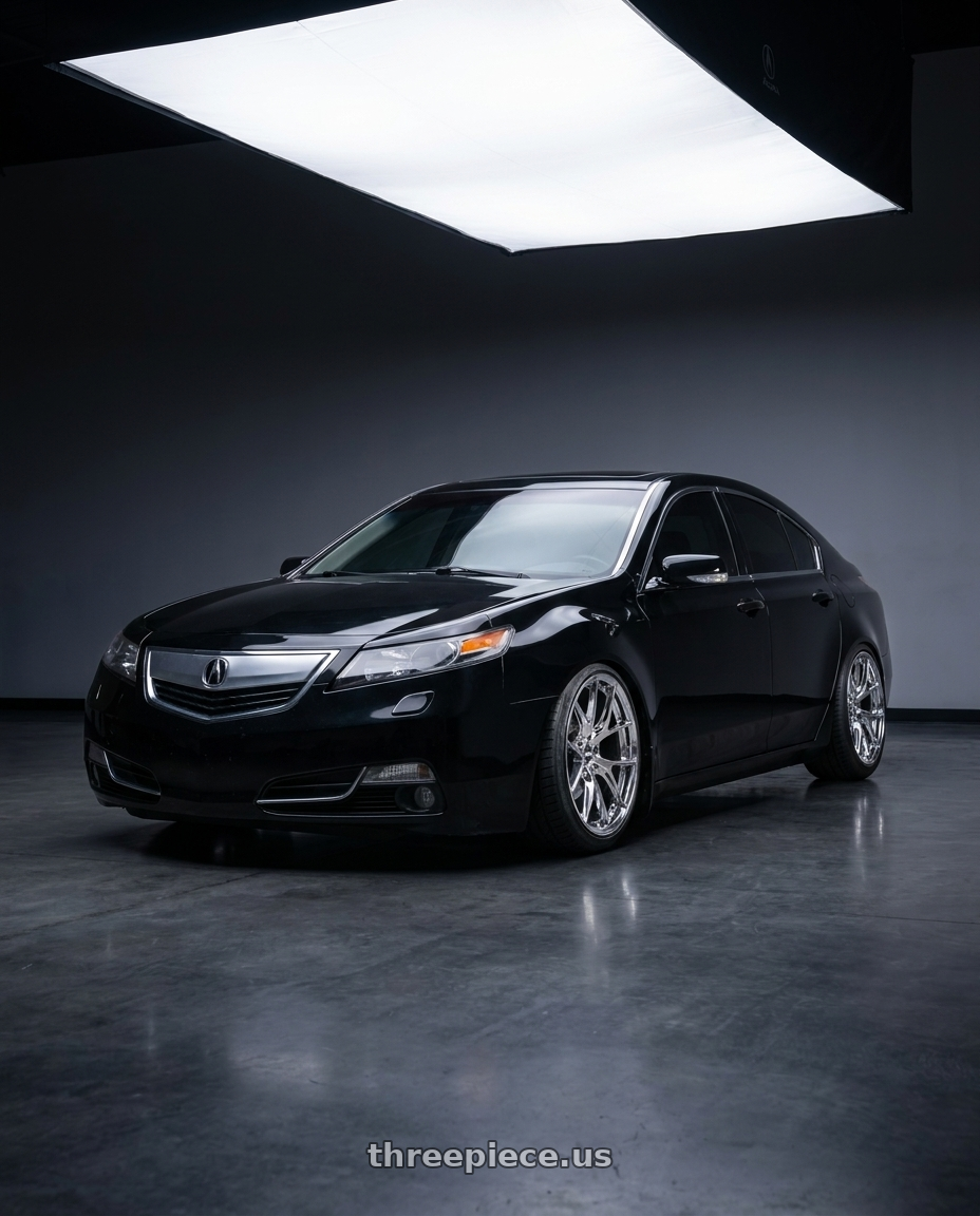 2012 Acura TL with ESR Wheels RF2 5x120 19x9.5 +35 Chrome wheels