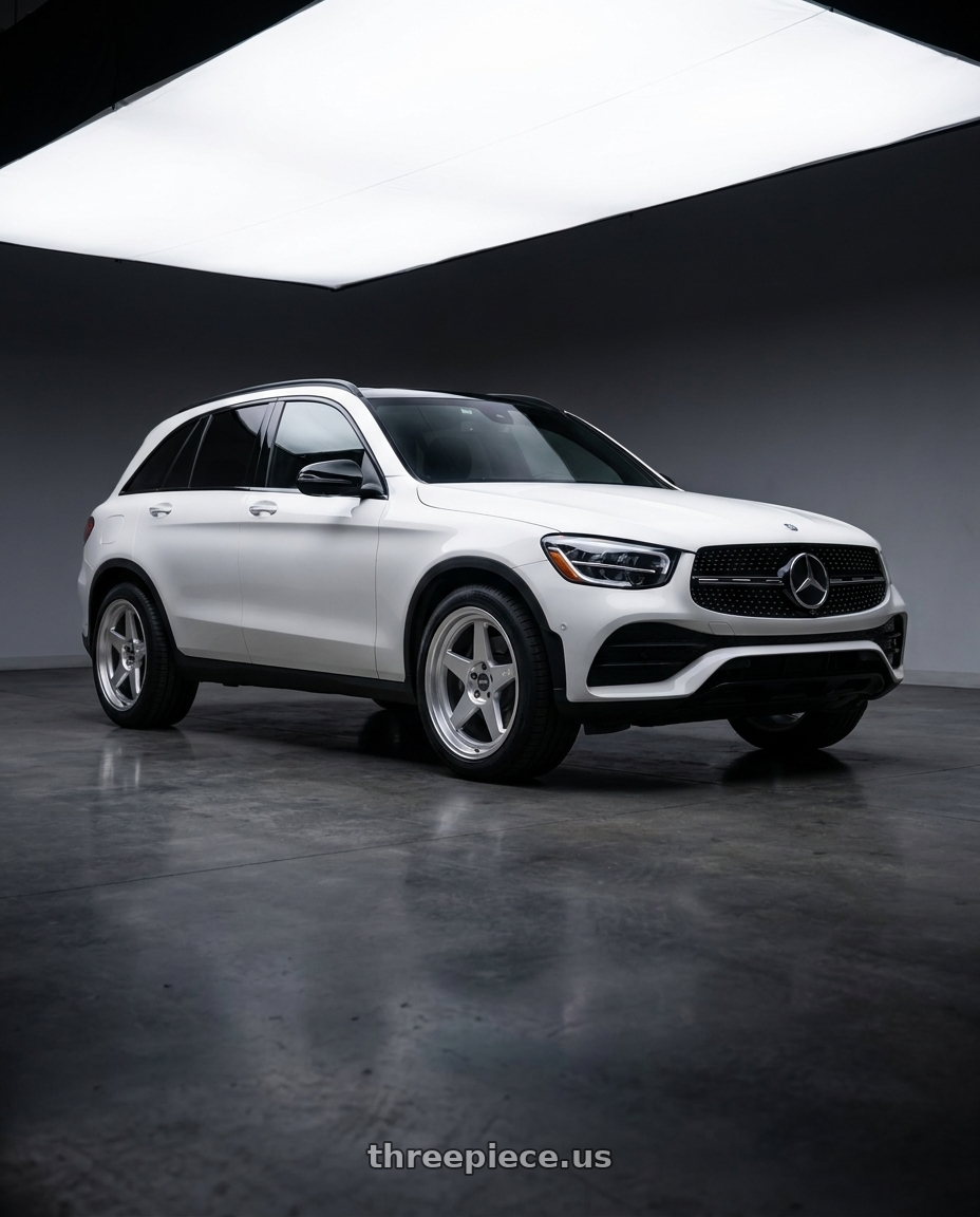2022 Mercedes GLC300 with ESR Wheels CR SERIES CR5 5x100 18x10.5 +22 Hyper Silver wheels