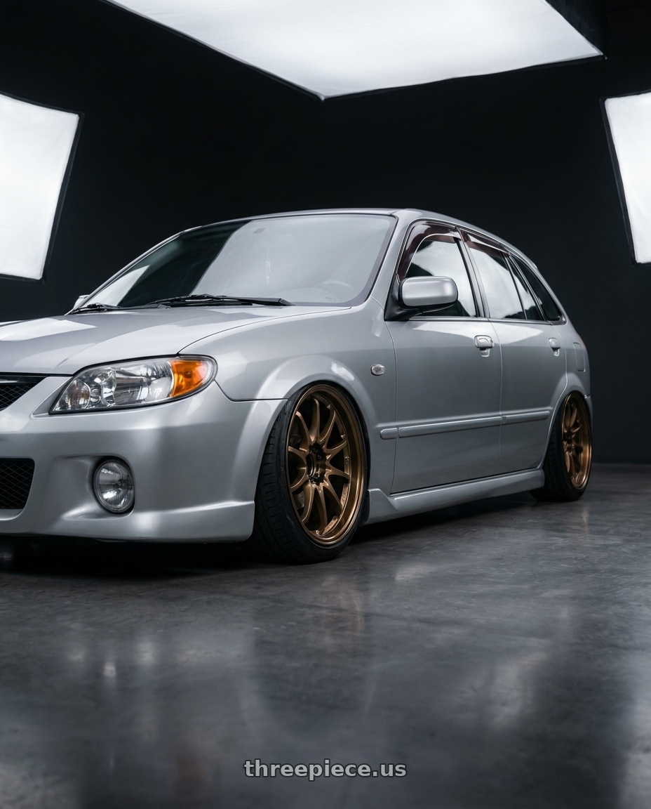 2005 Mazda isamu with Volk Racing CE28N-PLUS 5x112 18x10.5 +34 SHINING BRONZE METAL wheels