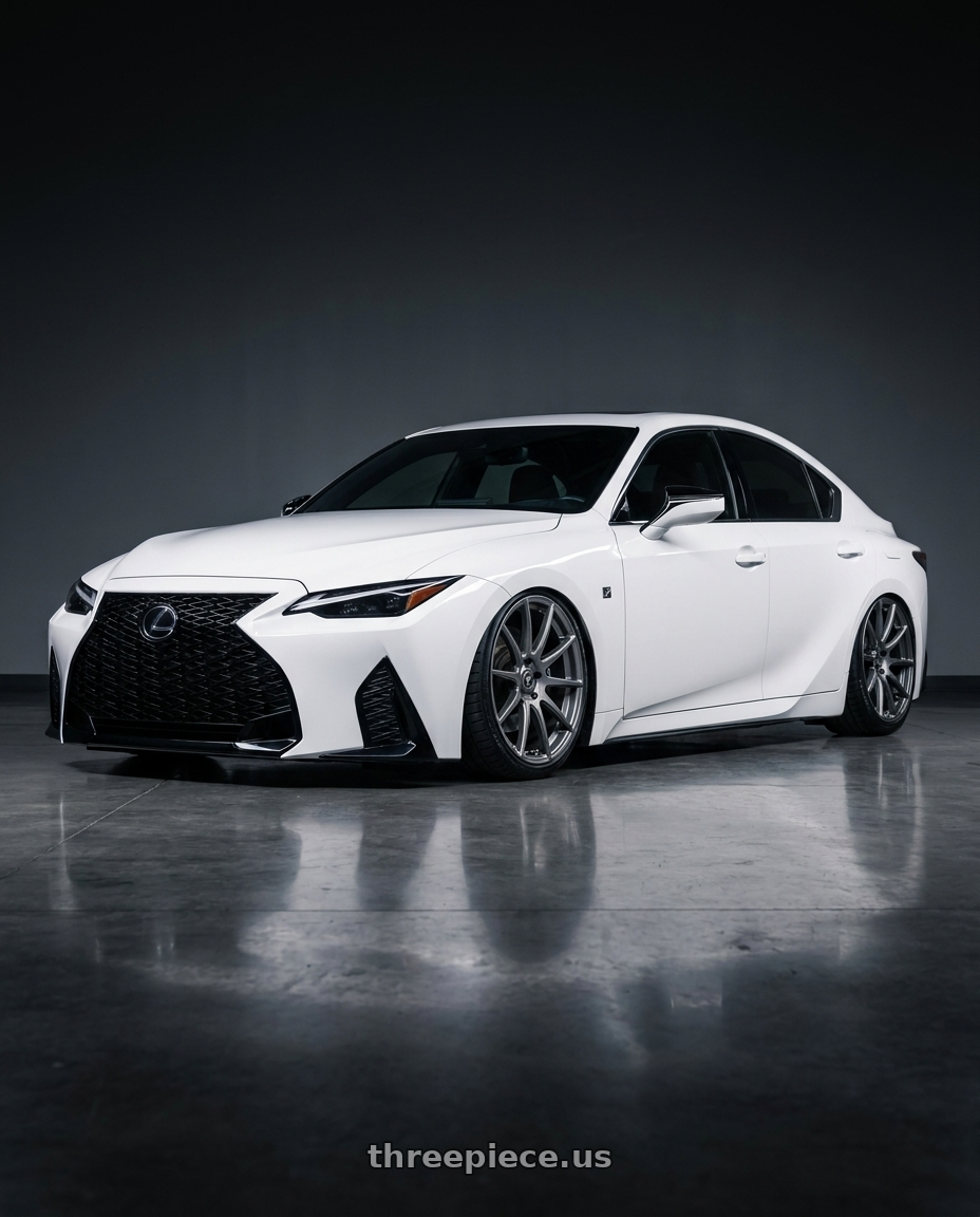 2024 Lexus IS 350 with Forgestar CF10 5x114.3 19x9.5 +29 Gloss Anthracite wheels