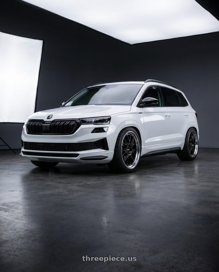 2026 SKODA KAROQ Sport  with BBS LM-R 5x112 20x10 +12 Diamond Black Center / Diamond Cut Lip wheels