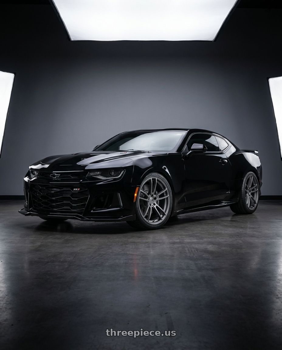 2021 Chevrolet Camaro SS with American Racing AR941 MACH FIVE 5X120 20X10 +22 GRAPHITE wheels