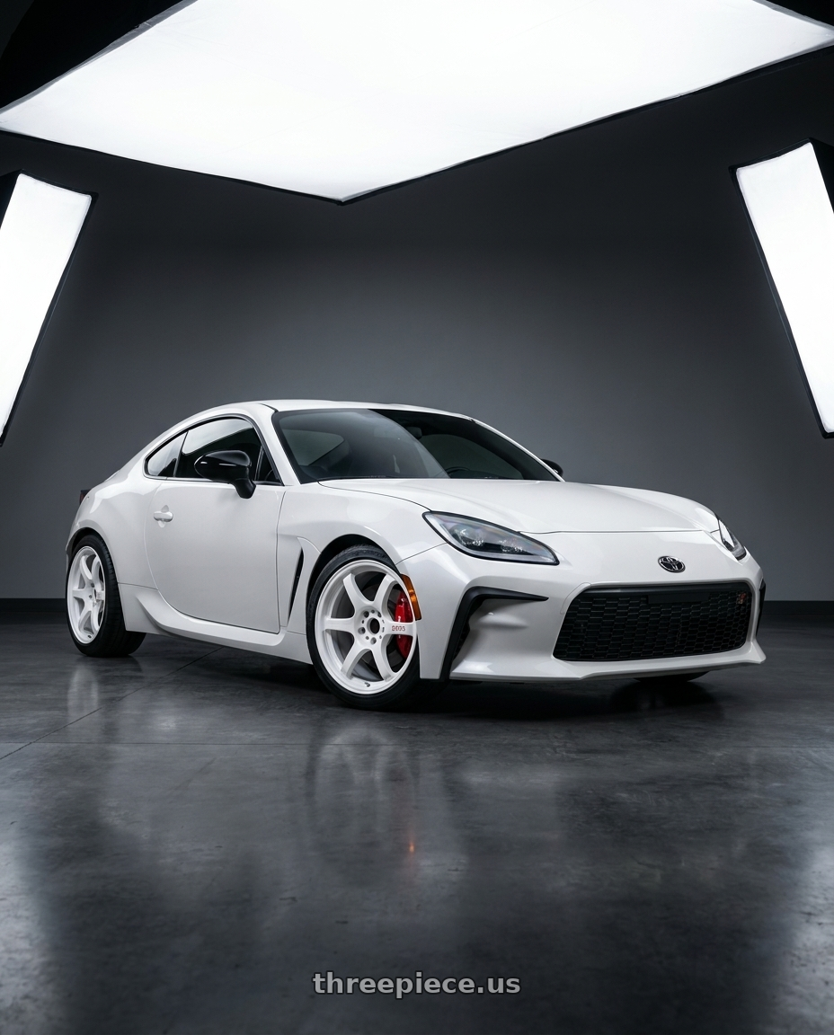 2026 Toyota GR86 with Gram Lights 57DR 5x100 18x9.5 +38 CERAMIC PEARL wheels