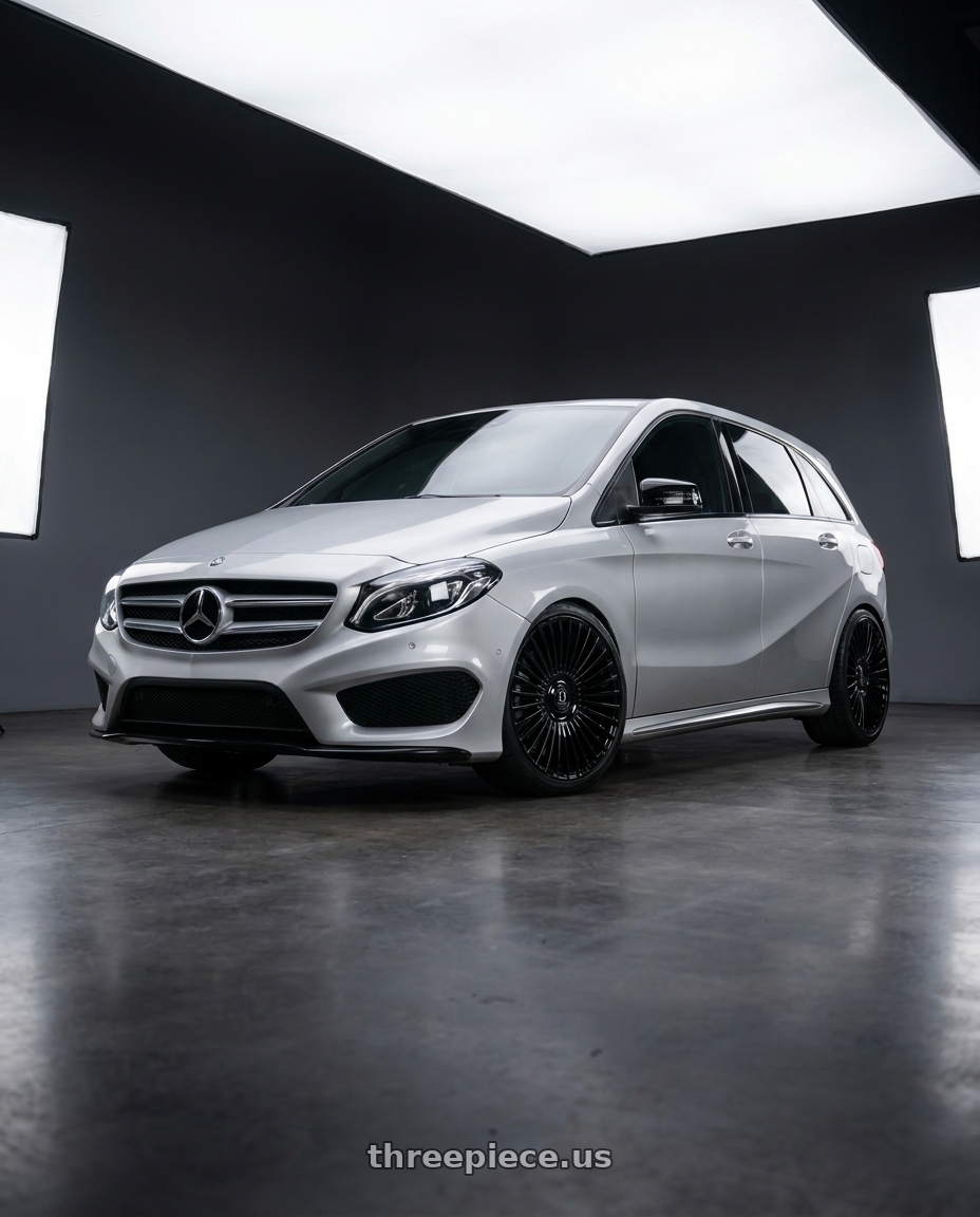2015 Benz B180 with DOLCE LUXURY TRENTO 6x135/6x139.7 24x10 +35 Glossy Black wheels
