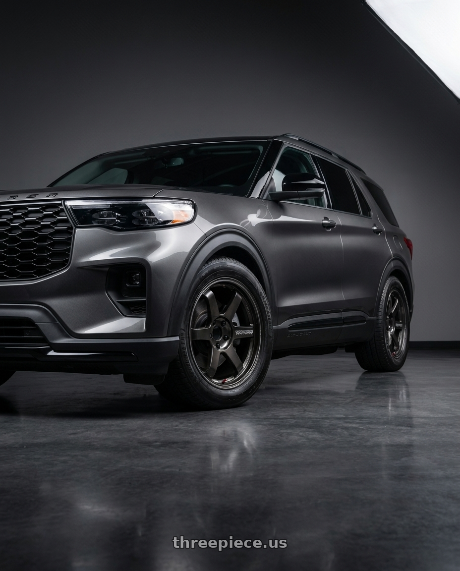 2025 ford explorer st-line with Volk Racing TE37 ULTRA M-SPEC 5x114.3 20x9 +37 DIAMOND DARK GUNMETAL wheels