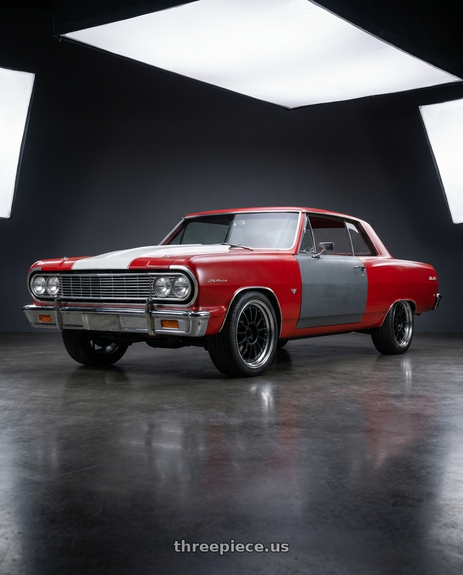 1964 Chevrolet chevelle malibu ss with SSR Professor TF1 5x120.65 18X7.5+0 HP Disk Flat Black wheels