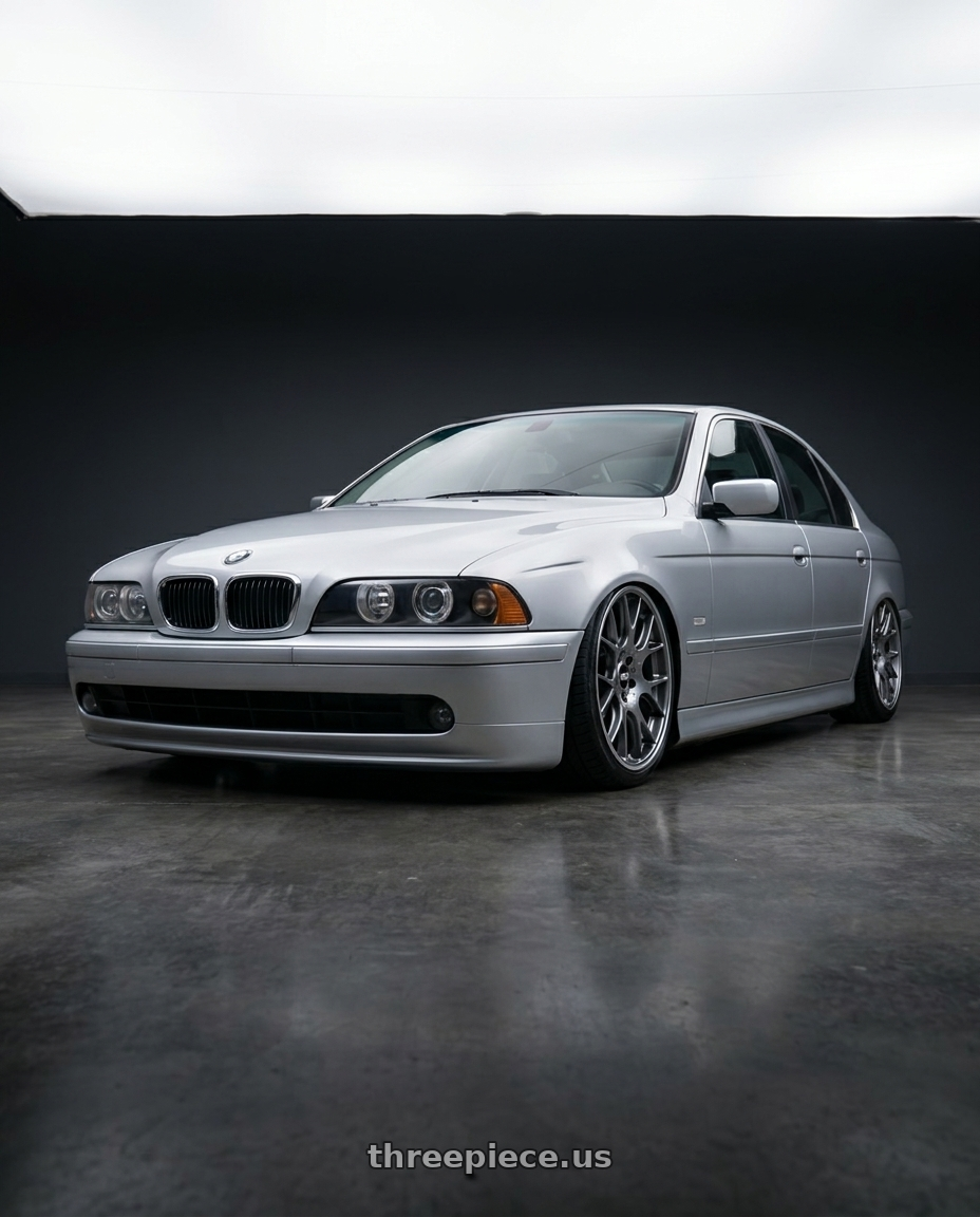 2002 Bmw 525i with BBS CH-R 5x114.3 20x8.5 +38 Satin Titanium Polished Rim Protector wheels