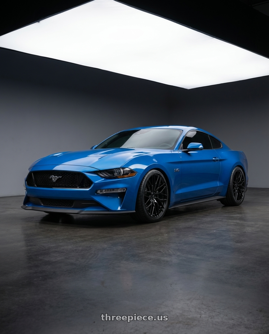 2022 Ford Mustang GT with Avant Garde Wheels M520R 5X114.3 19x9.5 +40 Gloss Black wheels