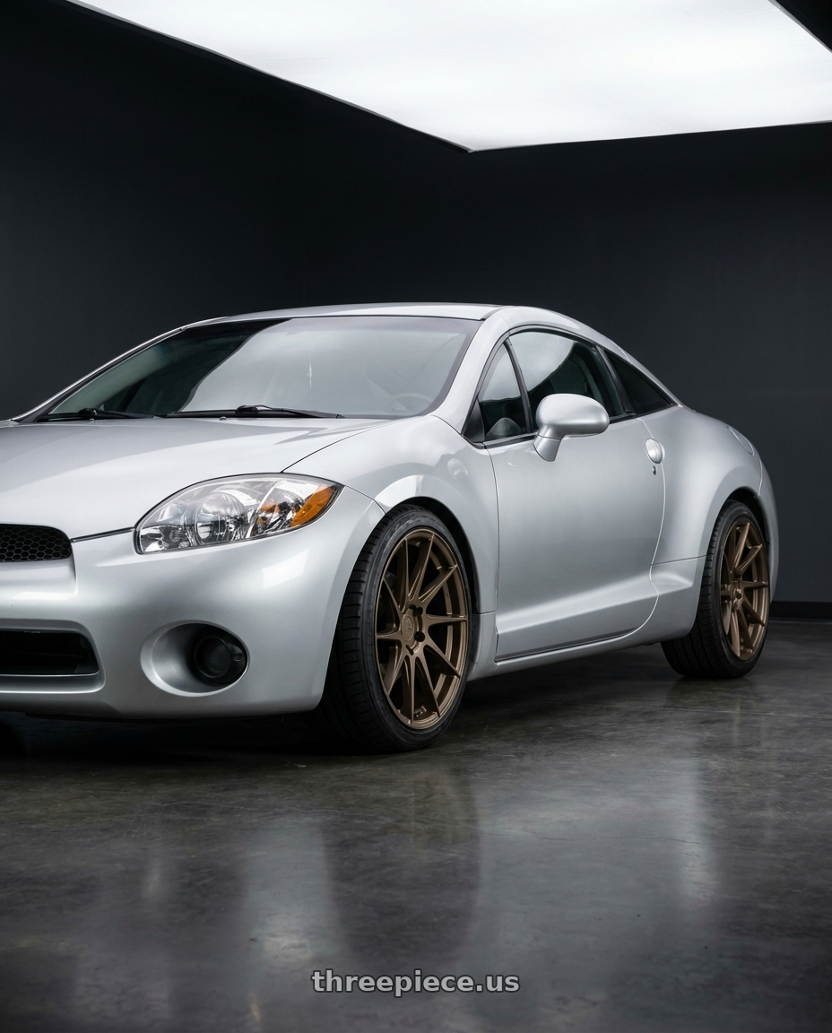 2010 Mitsubishi Eclipse with Aodhan AH09 5x114.3 18x8.5 +35 Matte Bronze wheels