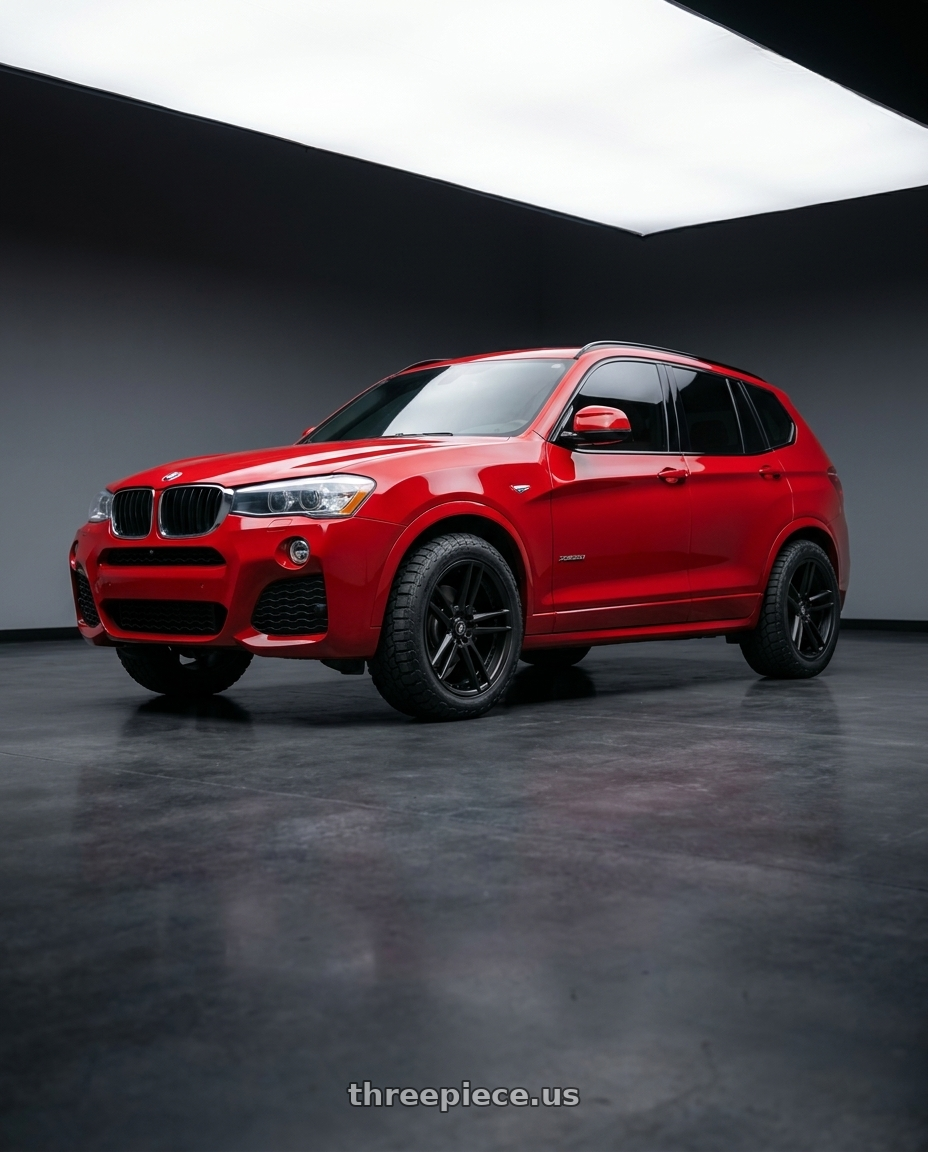 2017 x3 Msport with Asanti Black ABL-33 REIGN 5X120 20X10.5 +38 SATIN BLACK wheels