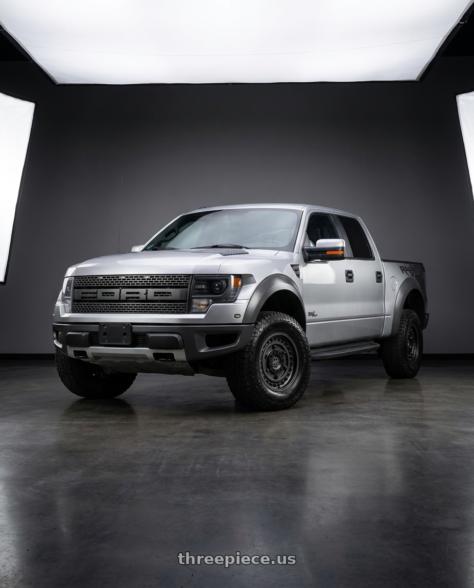 2013 Ford F150 Raptor SVT with Black Rhino ARMORY 6X135/6X139.7 17X9.5 -18 GUN BLACK wheels