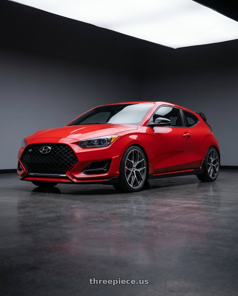 2022 Hyundai Veloster N with BBS CC-R 5x114.3 19x8.5+30 Graphite w/ Diamond Cut Face wheels