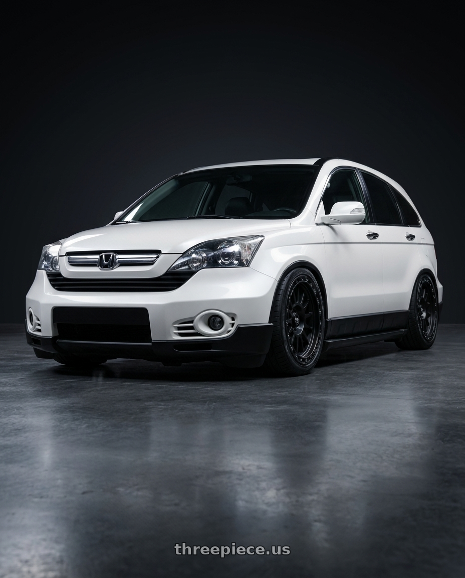 2009 HONDA CRV3 with Scale 4X4 S01 6x139.7 17x8.5 +0 Matte Black wheels