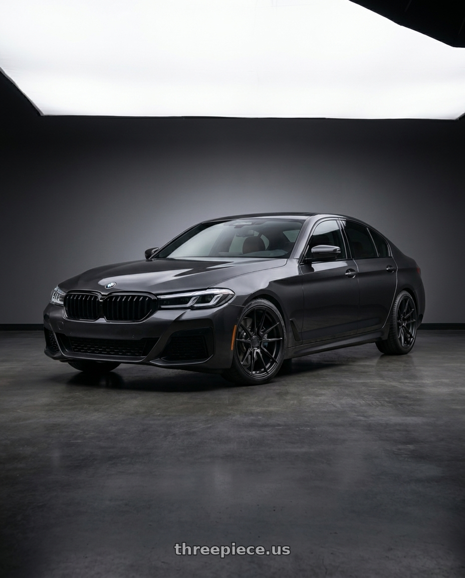 2021 bmw 540 with Rohana RFX2 5x112 19x9.5+40 Matte Black wheels
