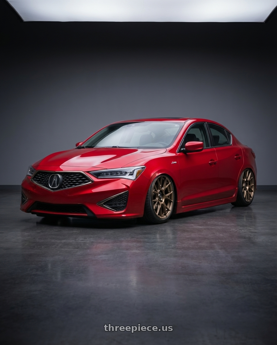 2012 Acura ILX with Konig Ampliform 5x114.3 18x9.5+25 Gloss Bronze wheels