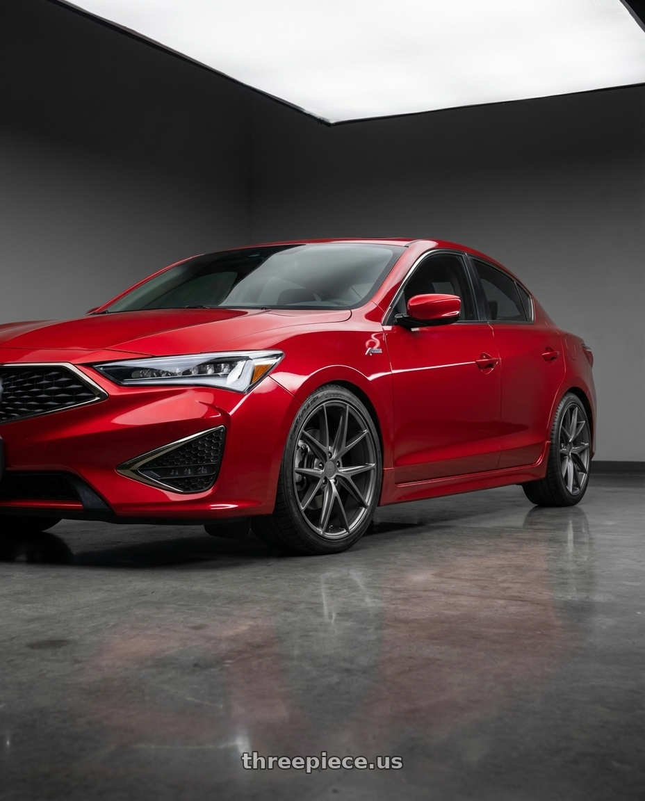 2012 Acura ILX with Niche 1PC M116 MISANO 5X114.3 17X8 +40 MATTE GUN METAL wheels