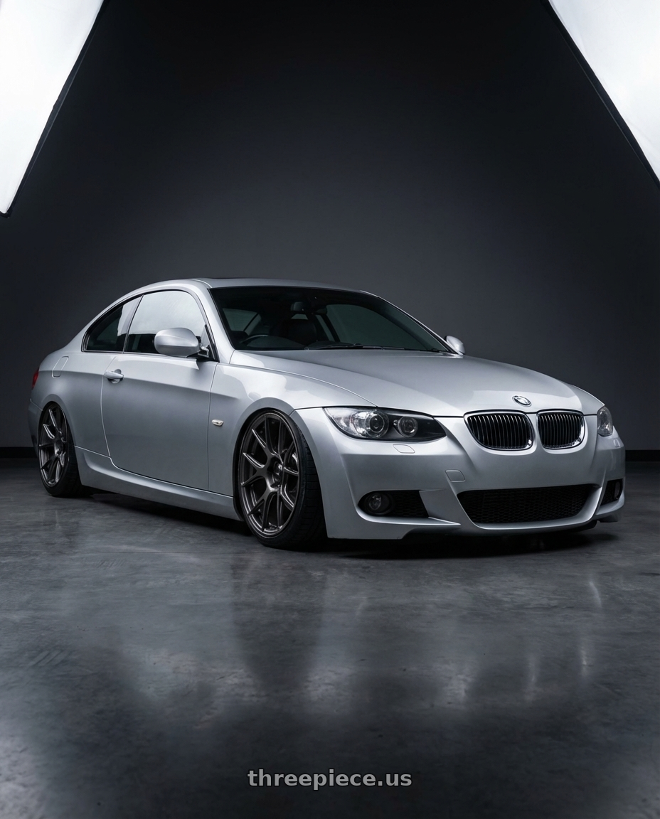 2012 BMW 3 Series E92 with Konig Ampliform 5x120 19x8.5+32 Dark Metallic Graphite wheels