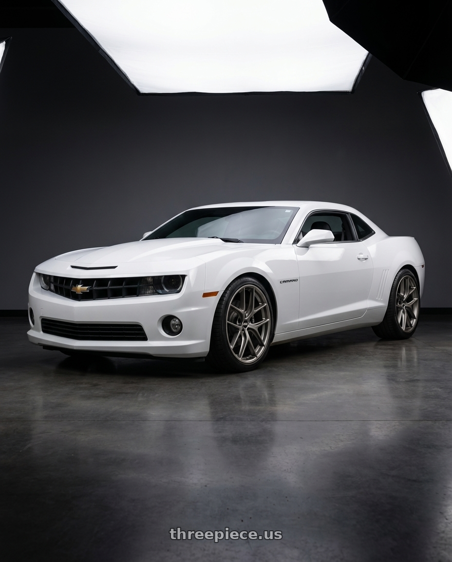 2014 Chevrolet Camaro 5th Gen with BBS CC-R 5x120 20x10.5+35 Satin Platinum wheels