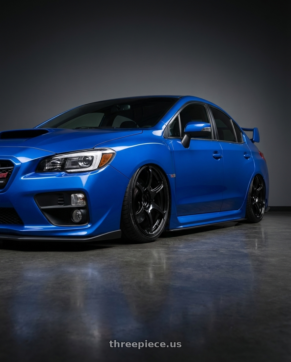 2013 Subaru WRX STI with Advan RGIII 5x114.3 18x8.0+37 Gloss Black wheels