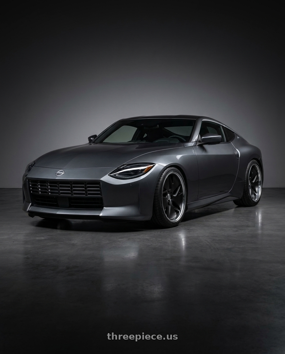 2025 Nissan Z with Work Gnosis Cvd 5x114.3 19x10.5+12 A Disk Matte Black wheels