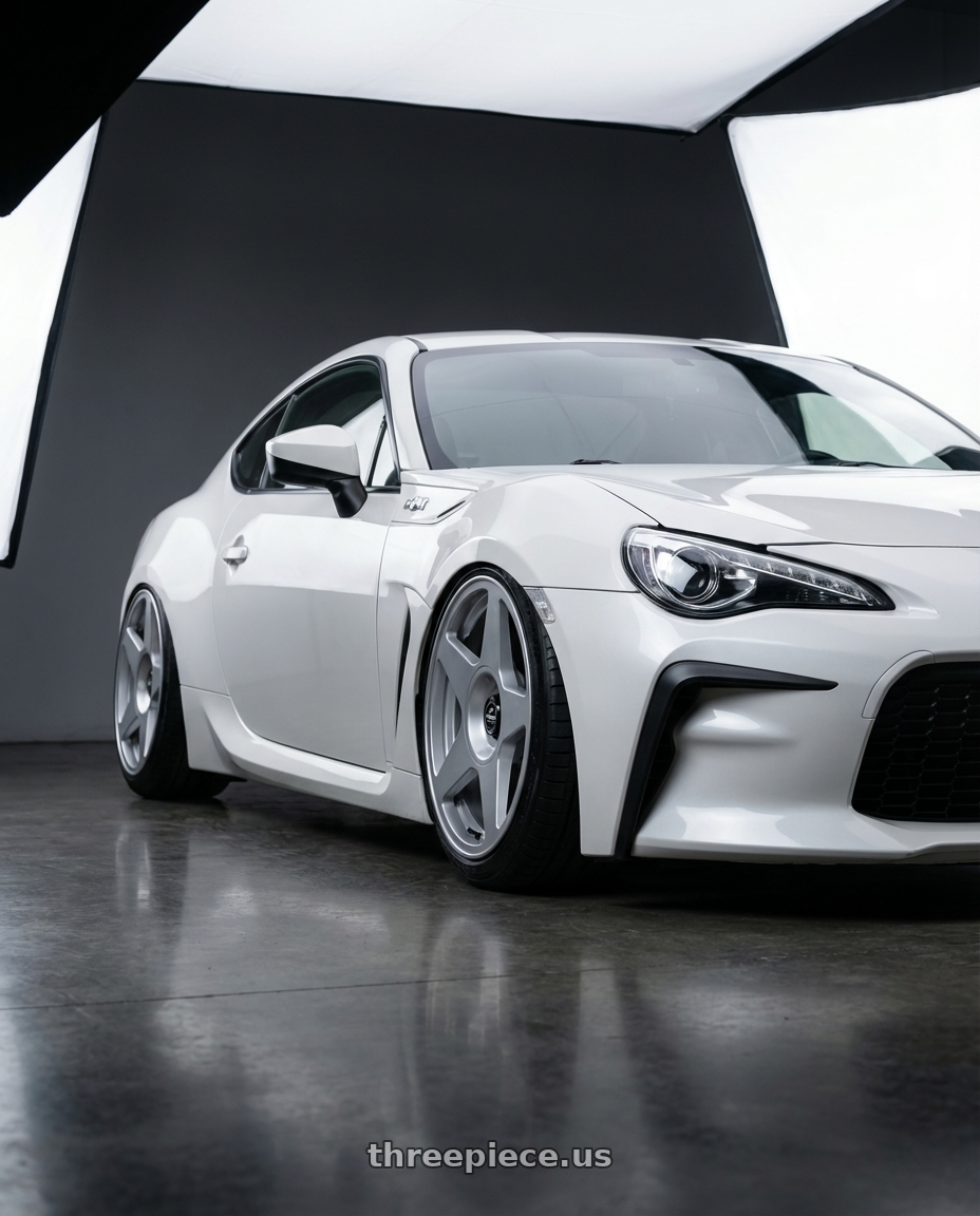 2016 Scion FR-S with fifteen52 TARMAC EVO 5x100 / 5x114.3 18x8.5 +35 SPEED SILVER (GLOSS SILVER) wheels