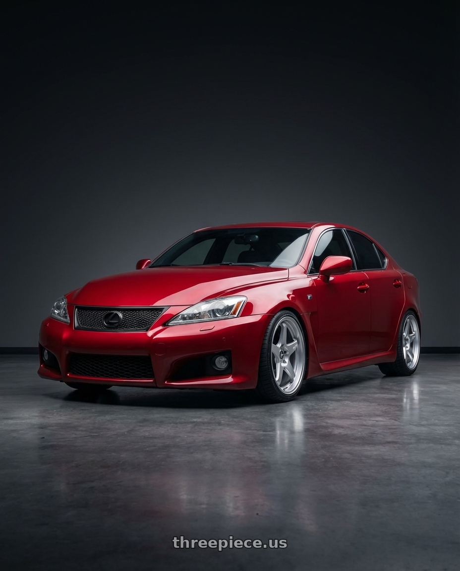 2012 Lexus IS-F with ESR Wheels APEX SERIES AP5 5x114.3 19x11 +22 Hyper Silver wheels