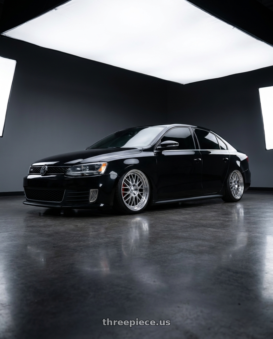 2012 Volkswagen Jetta GLI with SSR Professor MS1 5x112 18x8.5+43 SL Disk Silver wheels