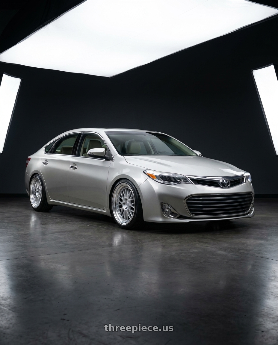 2013 toyota avalon with Aodhan AH02 5x114.3 18x9.5+30 Silver w/ Machined Lip wheels