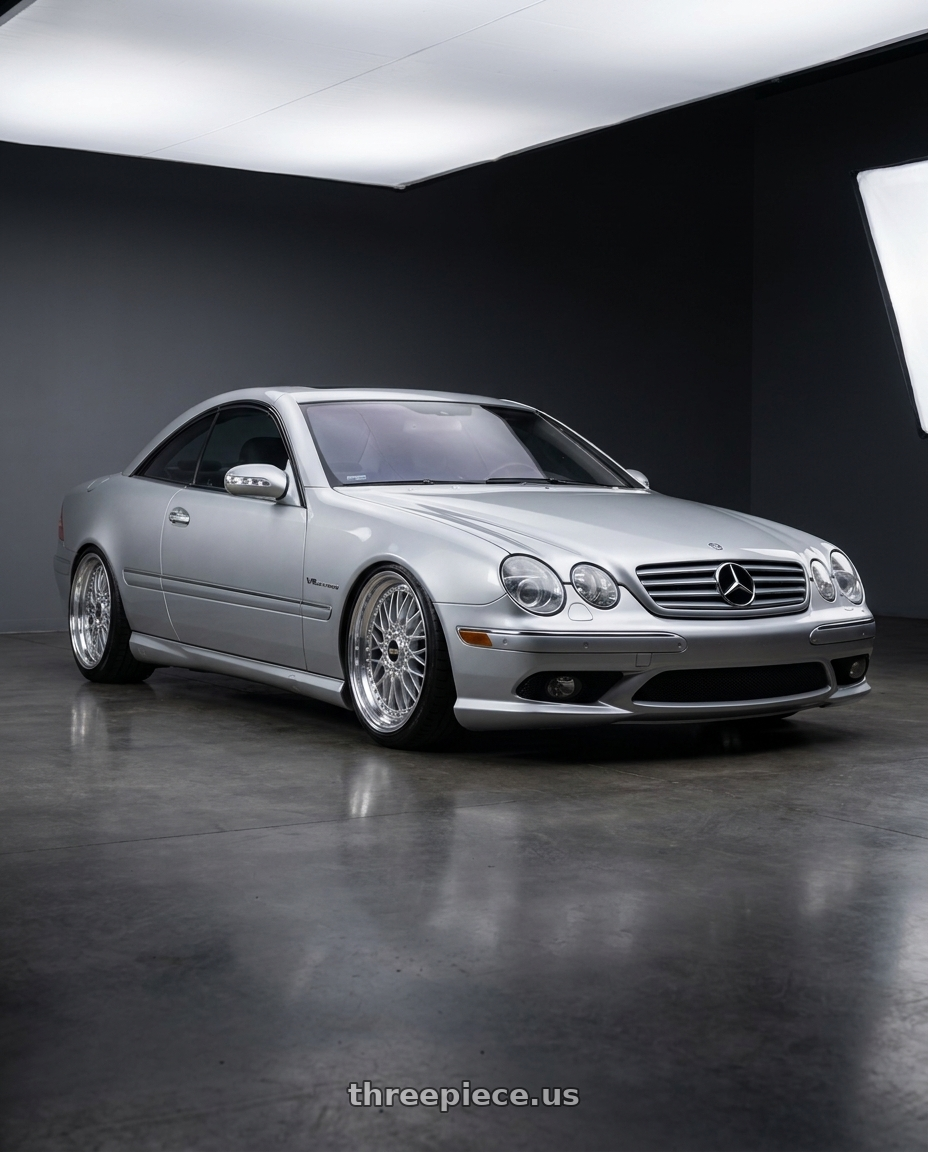 2005 Mercedes CL65 AMG with BBS Super 5x112 19x10 +40 Diamond Silver wheels