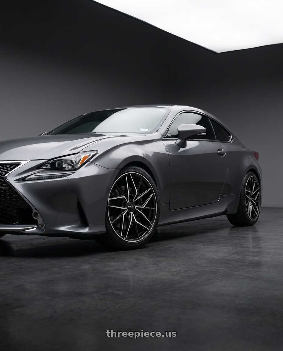 2015 lexus rc350 base rwd with RTX RS11 5x114.3 19x8.5 +42 Gloss Black Machined wheels