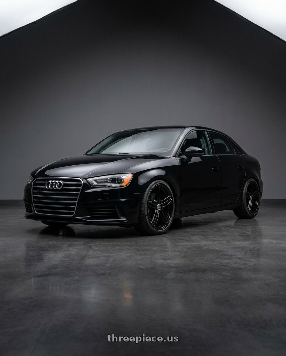 2015 Audi A3 1 8T with OE Wheels AU12 5x112 18x8+45 Black wheels
