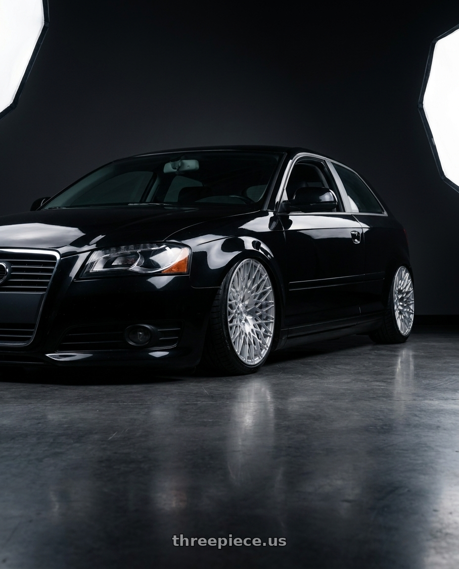 2012 Audi A3 8P with Avant Garde Wheels M540 5X112 18x9 +48 Silver Machined wheels