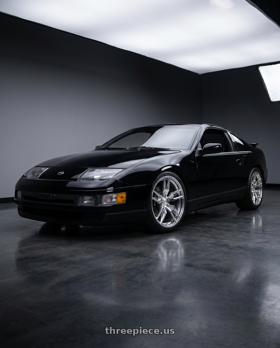 1994 Nissan 300ZX with American Racing Forged VF100 SCALPEL 5X120.65 20X10.5 +65 POLISHED wheels