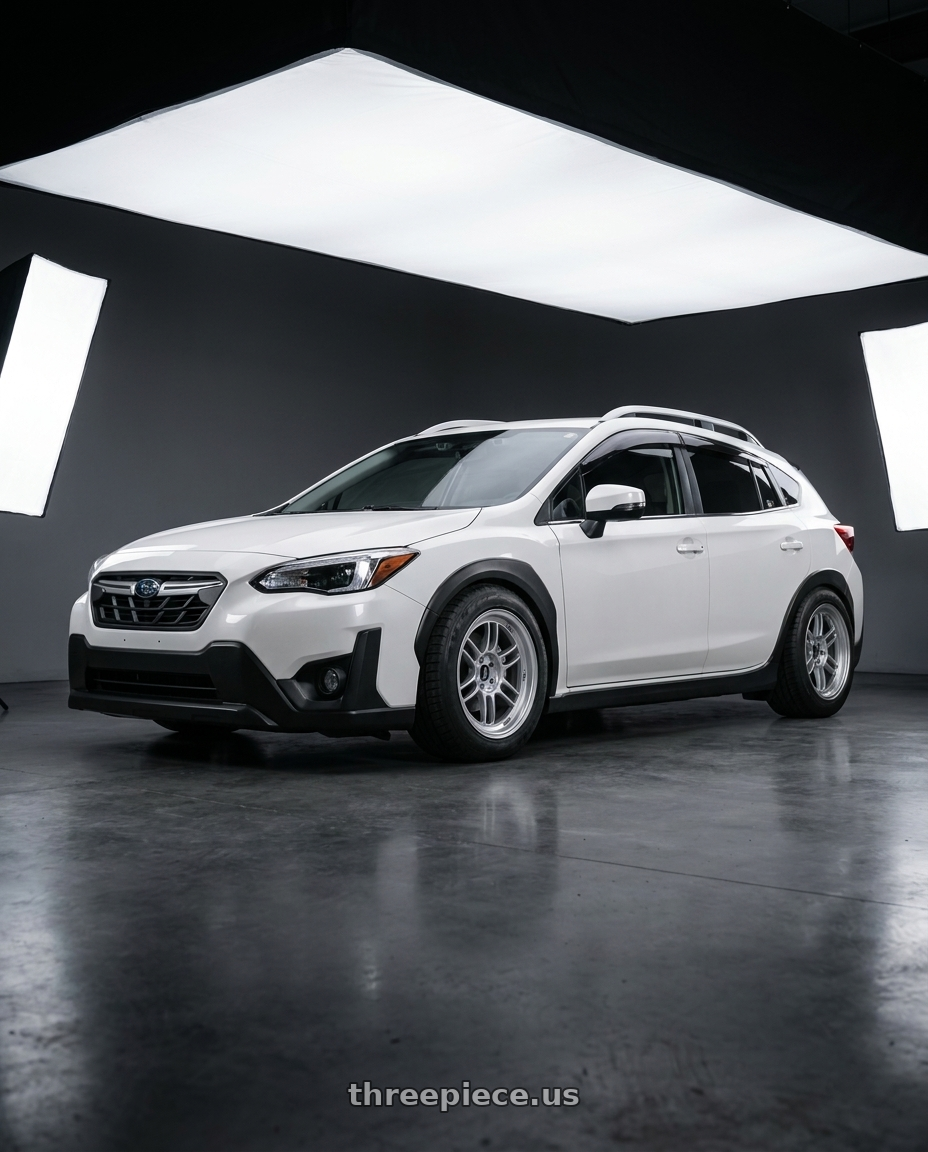 2022 SUBARU XV with Enkei RPF1 4x100 17x7+35 Silver wheels