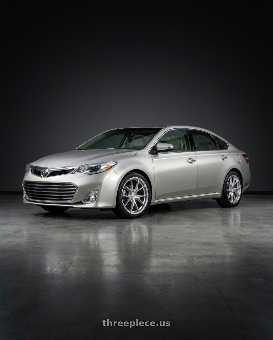 2013 toyota avalon with Aodhan AFF7 5x114.3 19x8.5+35 Gloss Silver Machined Face wheels