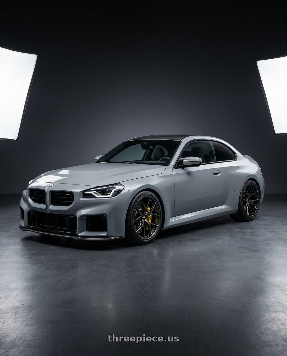 2025 bmw m2 with yellow brake,carbon roof with BBS FI-R CL 20x12.0+44 Diamond Black wheels