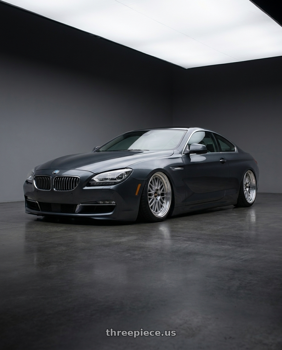 2014 Bmw f13 640i with BBS LM 5x114.3 17x7.5+38 Diamond Silver wheels