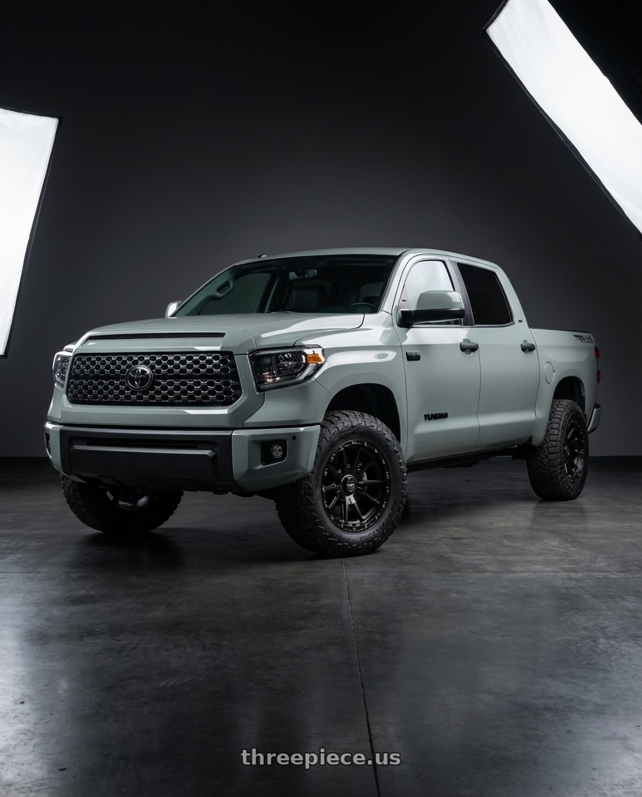 2018 Toyota Tundra with KMC KM100 SYNC 5X150 20X9 +18 SATIN BLACK wheels