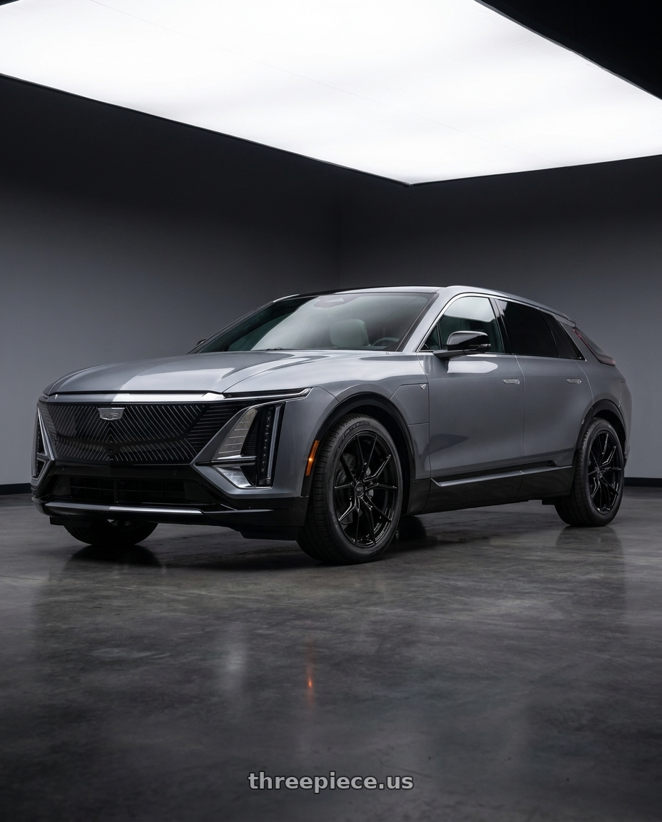2024 cadillac lyriq with E5 Wheels Daytona 5x120.65 19x9.5+53 BK wheels