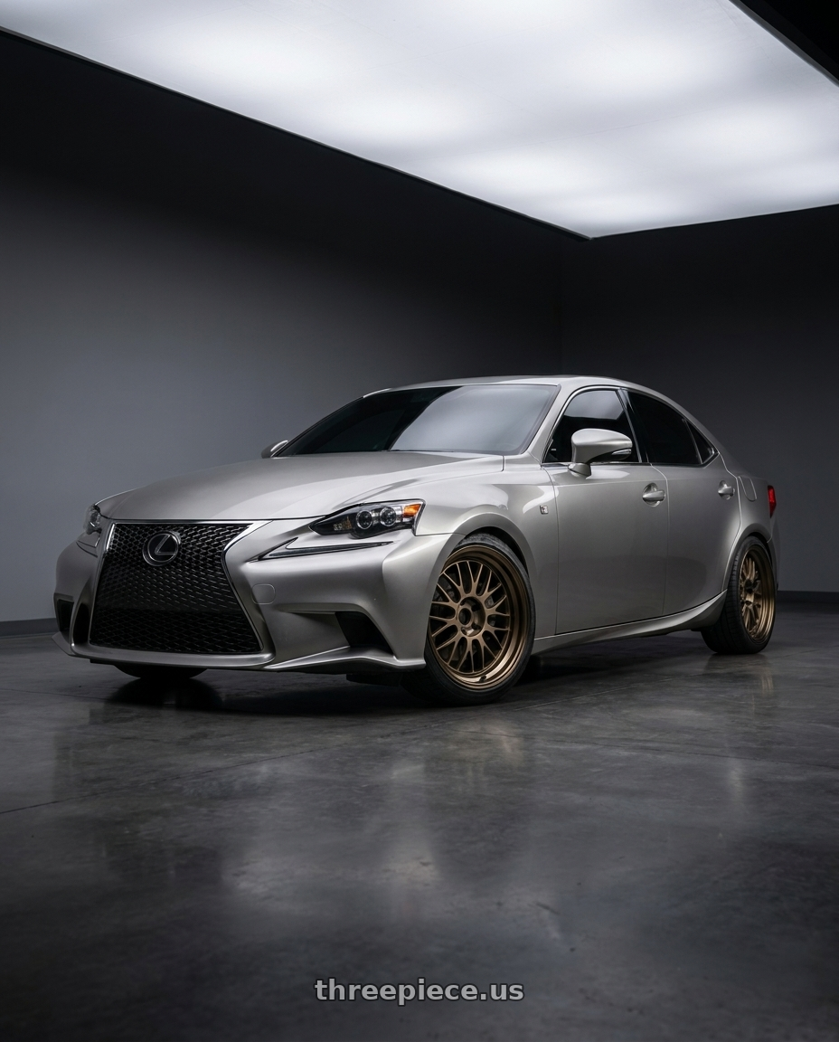 2015 Lexus is250 with Volk Racing 21A 5x114.3 18X8.5+34  Bronze wheels