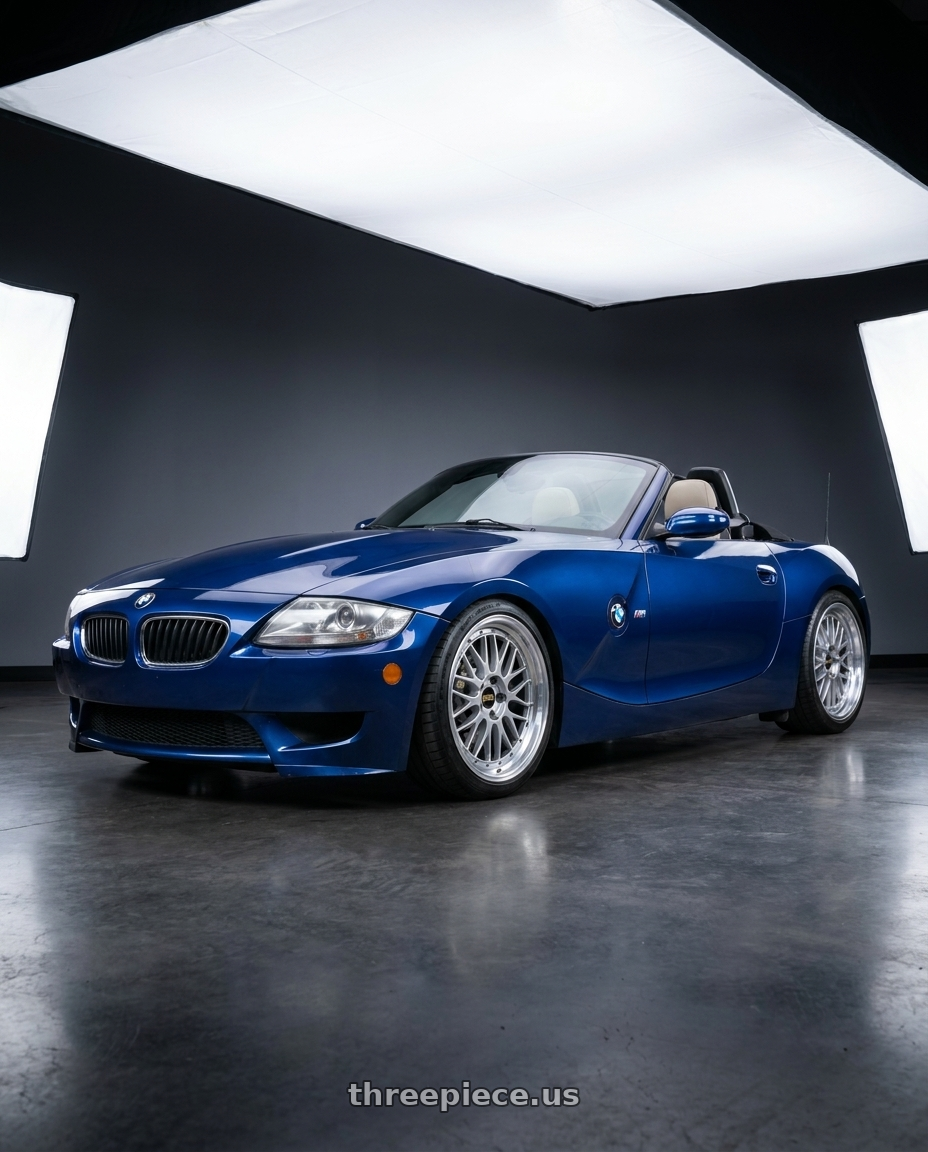 2006 BMW Z4 M with BBS LM 5x114.3 18x9.5+38 Diamond Silver wheels