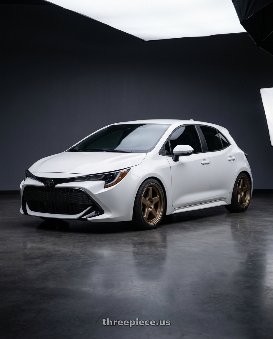 2023 Toyota Corolla Hatchback with Kansei K12B KNP 5x114.3 18x9 12 Bronze wheels