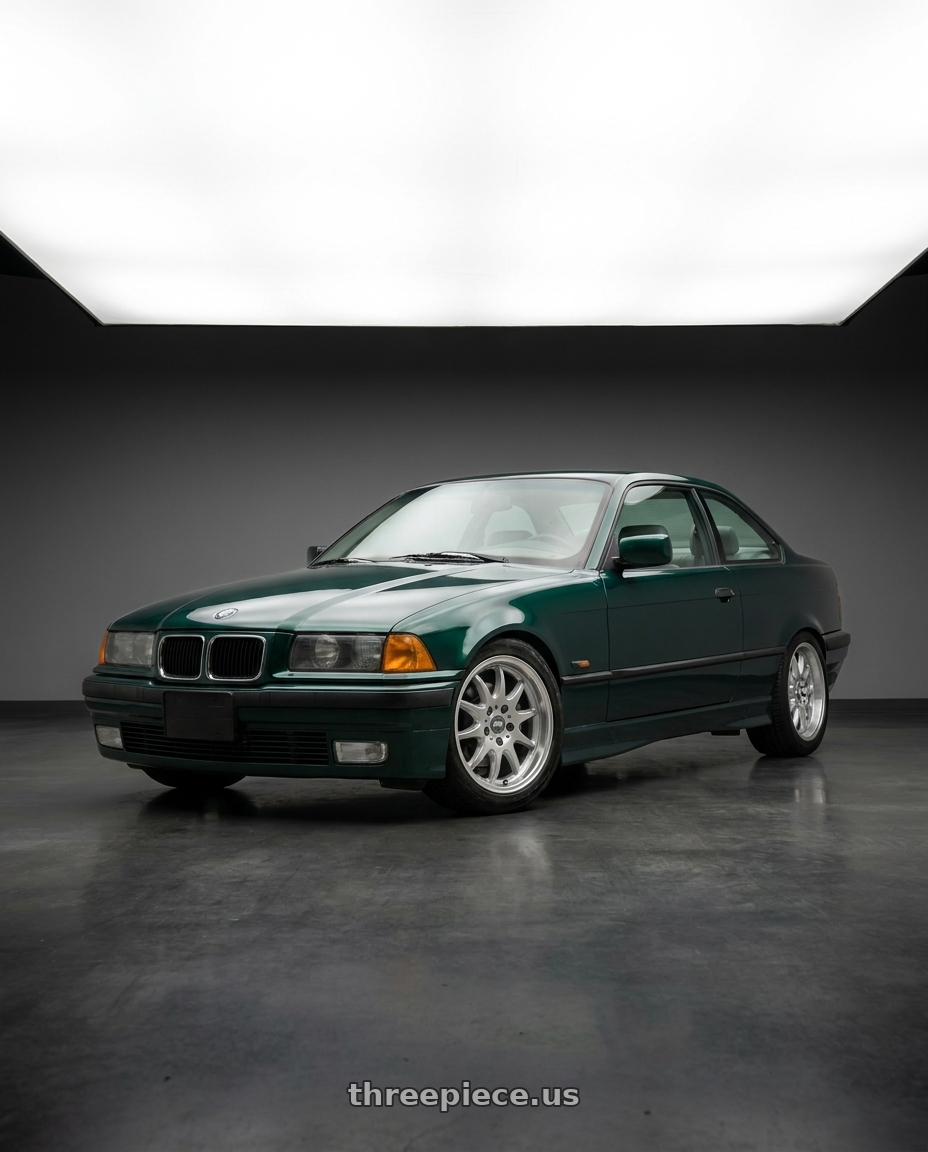 1996 Bmw E36 328Is with ESR Wheels APEX SERIES AP8 5x120 18x8.5 +30 Hyper Silver wheels