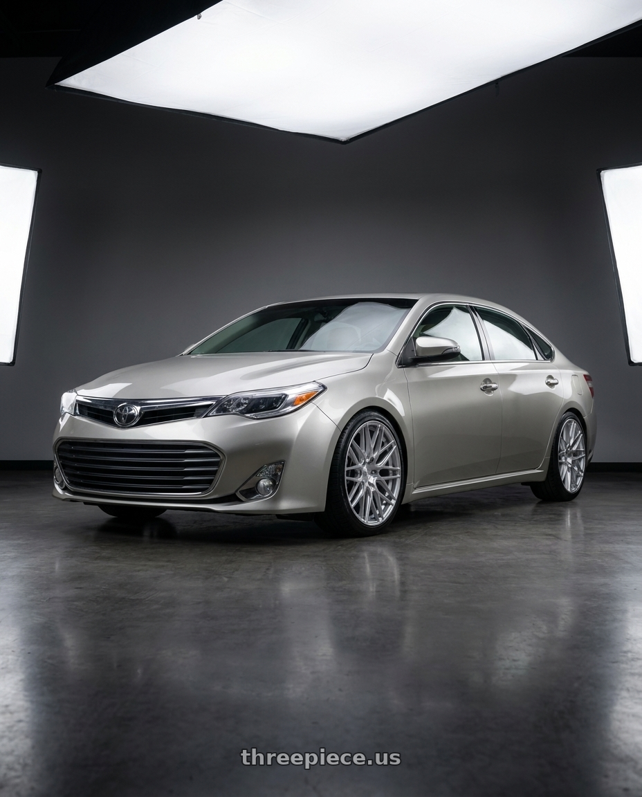 2013 toyota avalon with F1R F103 5x114.3 18x8.5 +38 Brushed Silver wheels