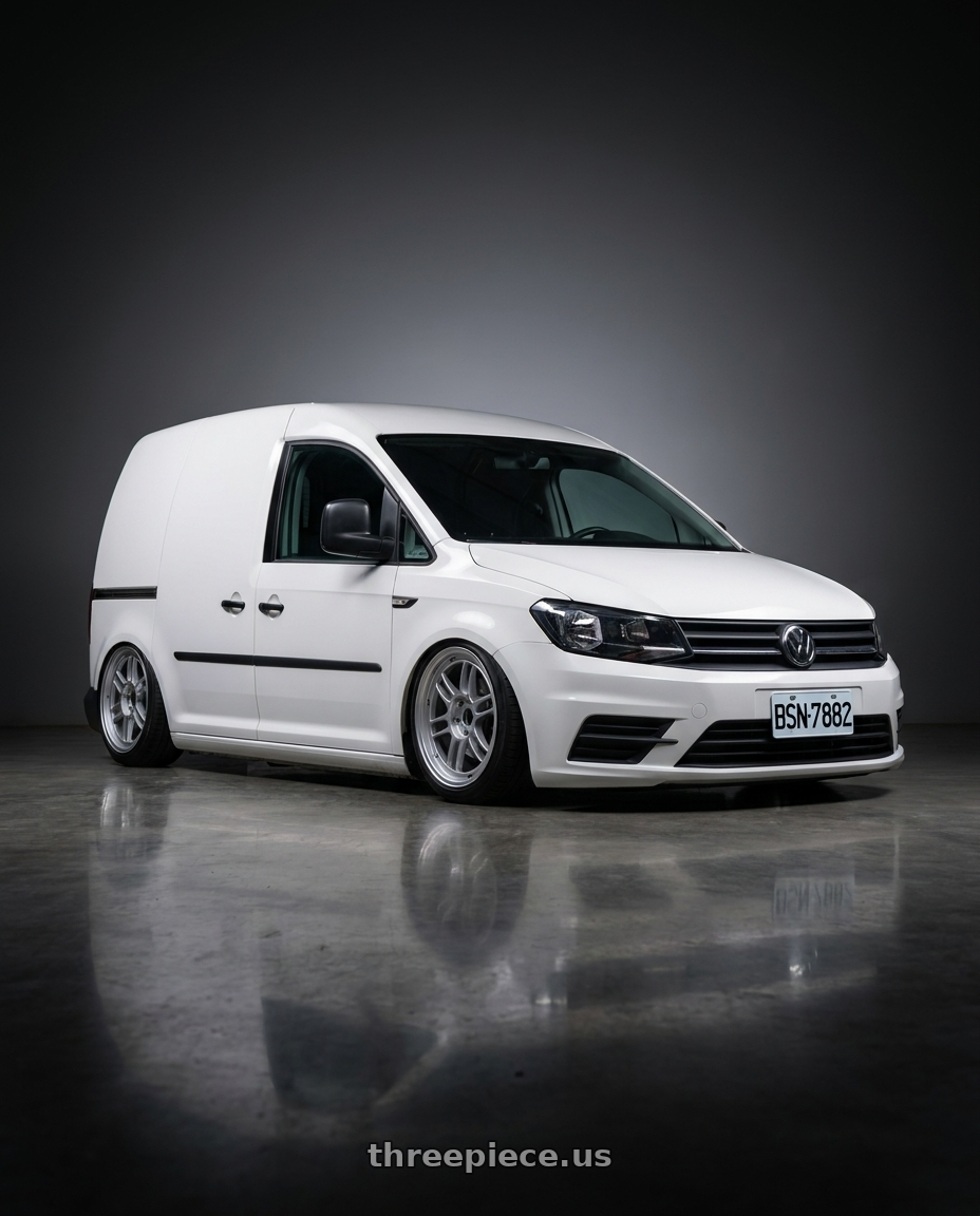 2019 caddy van 1.2 tsi with Enkei RPF1 5x112 18x7.5+48 Silver wheels