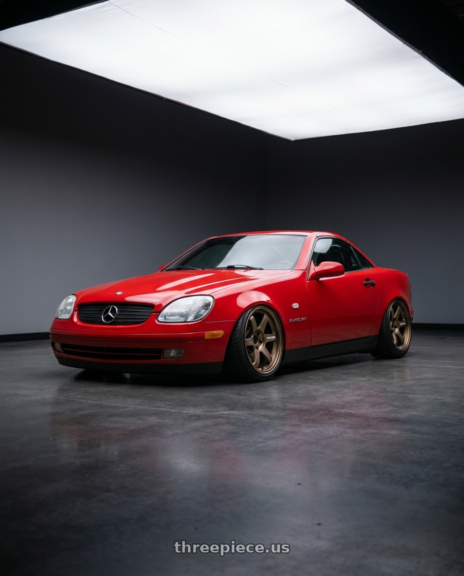 1998 slk230 mercedes with Volk Racing TE37 Saga S-Plus 5x114.3 18x9.5+30 Bronze wheels